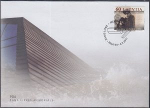 LATVIA #783 FDC - ZANIA & JOHANN LIPKES - SAVED JEWS DURING THE HOLOCAUST