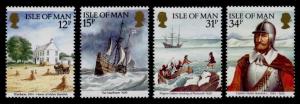 Isle of Man 308-11 MNH Settling of Plymouth, Mayflower, Ship