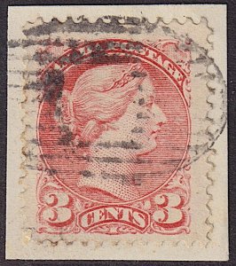 Canada - 1888 - Scott #41 - used on piece - Queen Victoria