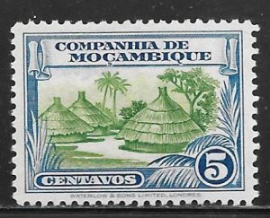 Mozambique Company 176: 5c Thatched Houses, unused, NG, F-VF