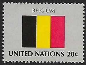 United Nations - NY - # 388 - Flag Belgium - MNH.....{AL45}