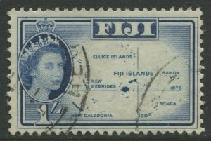 STAMP STATION PERTH Fiji #171 QEII Definitive Issue Used 1961 CV$1.00