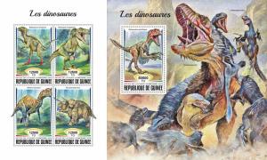 Z08 GU18311ab Guinea Guinee 2018 Dinosaurs MNH ** Postfrisch Set