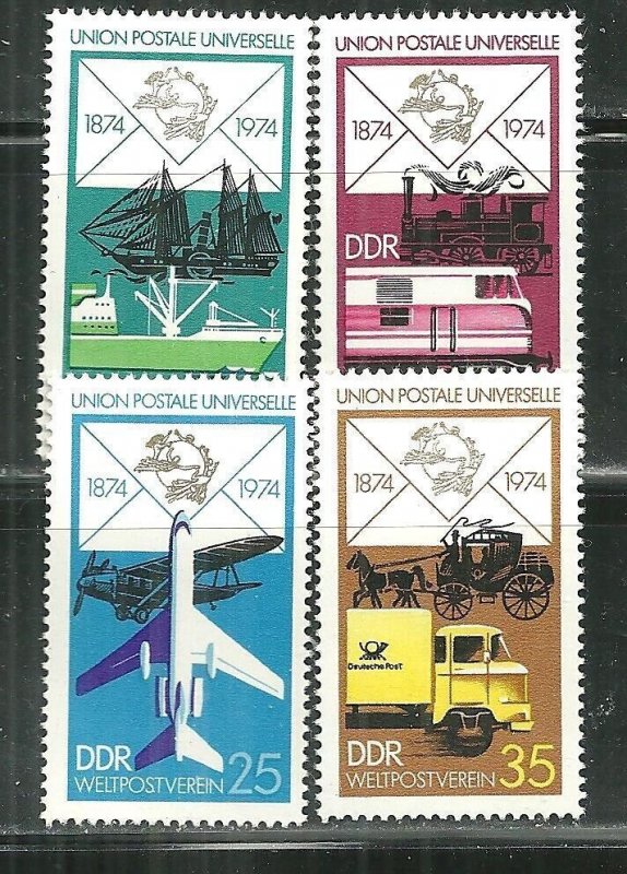 Germany DDR MNH 1585-8 Centenary Of U.P.U.