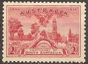 AUSTRALIA  159 MINT OG 1936 Telephone Link to Tasmania