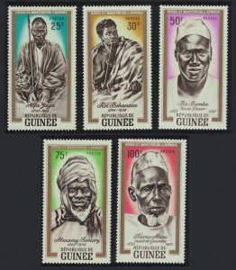 Guinea African Heroes and Martyrs 5v 1962 MNH SG#336-340 MI#138-142