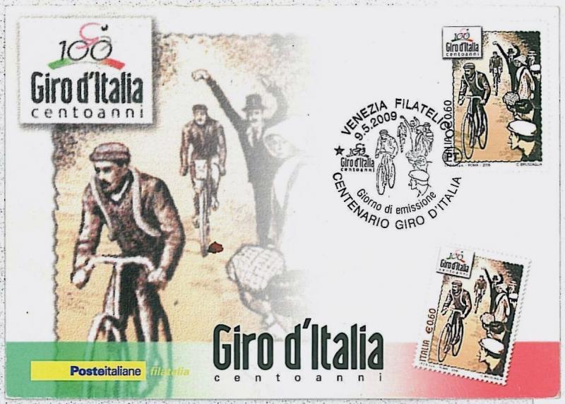 MAXIMUM CARD - POSTAL HISTORY, ITALY: Giro d'Italia, Cycling, Bicycles, 2009