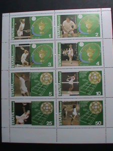 ​SCOTLAND-STAFFA STAMP-100 ANNIVERSARY WORLD TENNIS CHAMPIONSHIP MNH-SHEET