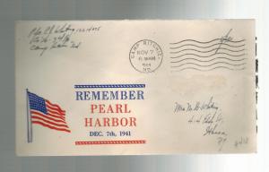 1944 USA Patriotic Cover Camp Ritchie MD to Ithaca Remember Pearl harbor