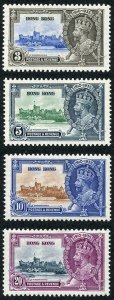 Hong Kong SG133/6 1935 Silver Jubilee M/M