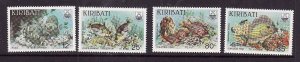 Kiribati-Sc#452-5-Unused NH set-Reef Fish-Marine Life-1985-