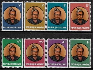 Zaire #883-90 MNH Set - President Joseph D. Mobutu