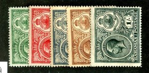 1920  Sc #65-69 MLH* cv.$34.25 ( 782 Bahamas )