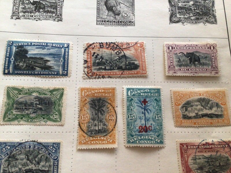 Belgian Congo mounted mint or used stamps A9689