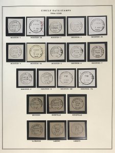 US Circular Date Stamp Collection (Odd/Boys/Girls/Double Town/Port/City/State)