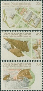 Cocos Islands 1981 SG62 Animal Quarantine Station set MLH