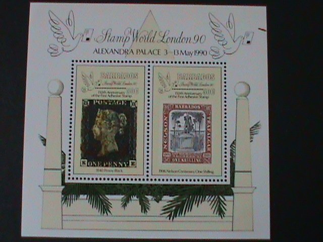 BARBADOS-1980-LONDON'80 WORLD STAMPS SHOW -MNH S/S VF HARD TO FIND LAST ONE