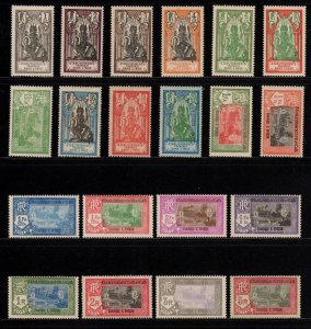 France Territory French India 1929 Sc 80 - 99 Full Set MH VF