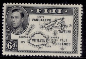 FIJI GVI SG261a, 6d violet-black, LH MINT. Cat £27.