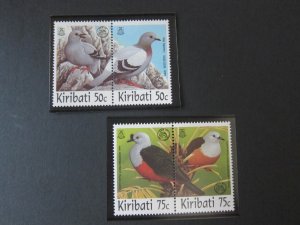 Kiribati 1997 Sc 712a-714a Bird set MNH