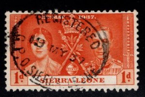 Sierra Leone Scott 170 Used stamp with registered cancel