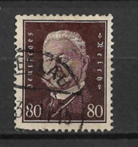 1928 Germany 383 80pf Pres. Paul von Hindenburg used