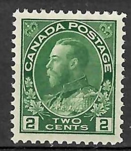 Canada #107e Mint XF NH Admiral -- Dry Print -- High Quality stamp