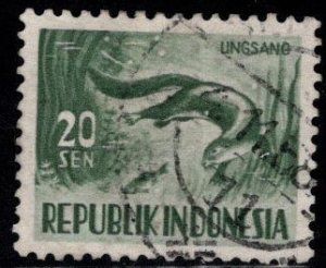 Indonesia Scott 427 Used Otter stamp