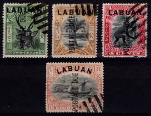 Labuan 1901 Def. Optd. ‘LABUAN’ & ‘POSTAGE DUE’, Part Set [Used]