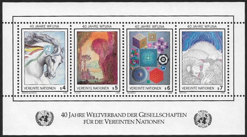 United Nations UN Austria Vienna 1986 Sc # 66 Mint NH. Ships Free With Another