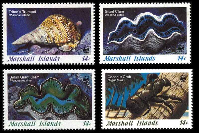 Marshall Is. WWF Coral Life 4v SG#71-74 MI#73-76 SC#110-113 CV£7.6