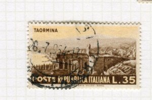 ITALY; 1953 early Tourist Pictorial issue fine used 35L. value