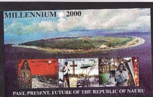 Nauru-Sc#476a- id8-used sheet-Millennium-2000-