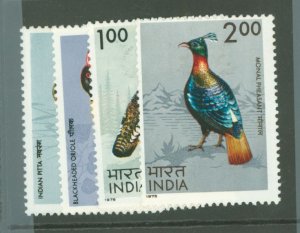 India #656-659 Unused Single (Complete Set)