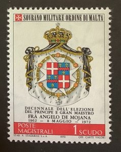 Sovereign Military Order of Malta 1972 Scott 79 MNH - Coat of arms