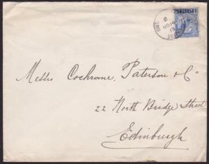 BR LEVANT 1913 cover GB 2½d BR PO SMYRNA cds................................7676