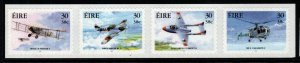 IRELAND SG1368/71 2000 MILITARY AVIATION SELF ADHESIVES MNH