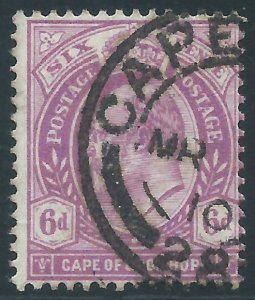 Cape of Good Hope, Sc #69, 6d Used