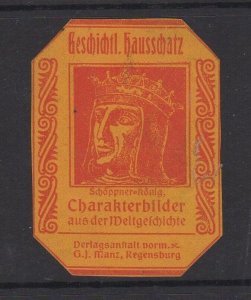 German Advertising Stamp - Characters of World History, Regensburg