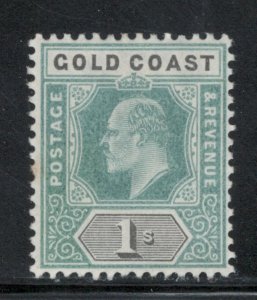 Gold Coast 1902 King Edward VII 1sh Scott # 44 MH