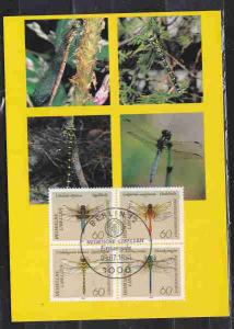 GERMANY FD CARD DRAGONFLIES AAD7970