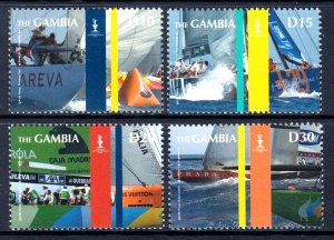 GAMBIA - 2007 - Yacht Races - Perf  4v Strip - Mint Never Hinged