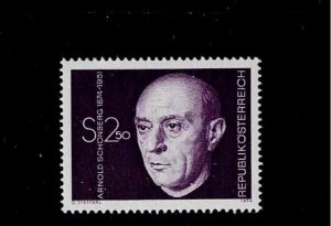 Austria Scott #1001, Single 1974 Complete Set FVF MNH