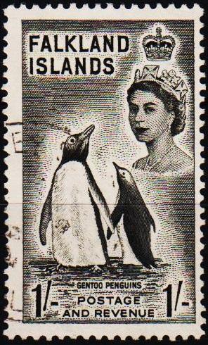 Falkland Islands.1955 1s  S.G.192 Fine Used