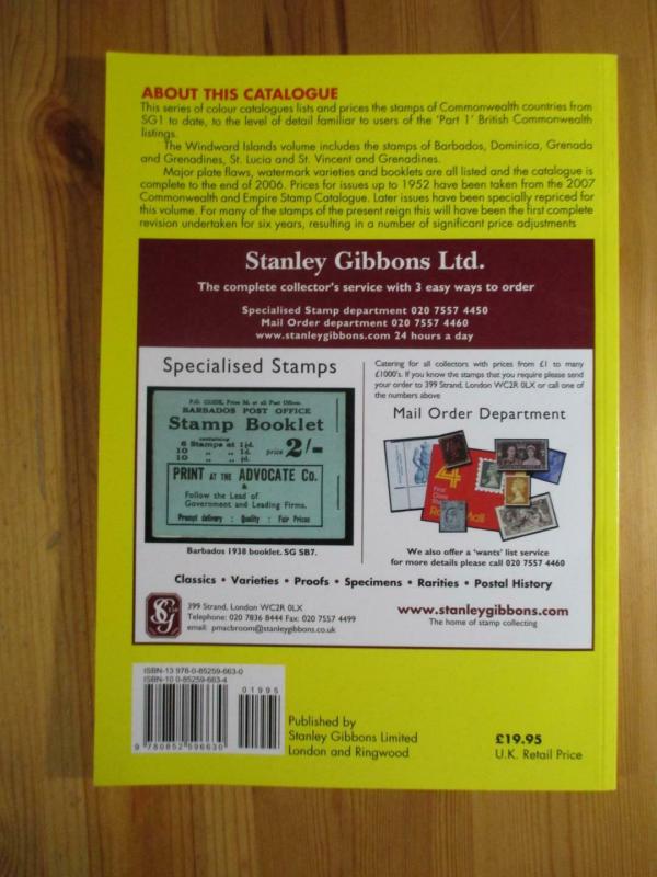 VEGAS - 2007 1st Ed, Gibbons Windward Islands & Barbados Stamp Catalogue CV114