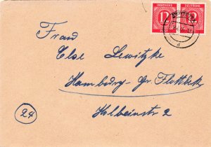 GERMANY 538 PAIR ON COVER  9-4-46 POSTMARK