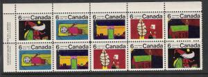 Canada Plate Block Christmas 1970 6