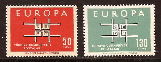 Turkey  #  1602 - 03  Mint