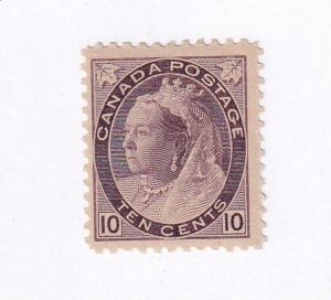 CANADA # 83 VF-MLH 10cts  Q/VICTORIA NUMERAL CAT VALUE $750