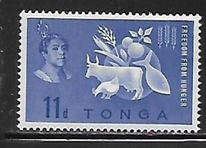 Tonga 127 1963 Freedom from Hunger LH